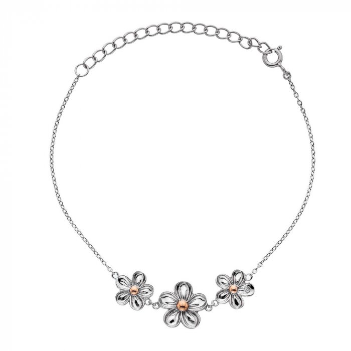Stříbrný náramek Hot Diamonds Forget me not RG DL596