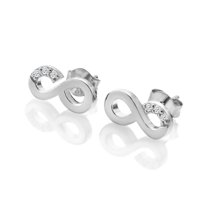 Stříbrné náušnice Hot Diamonds Much Loved DE731