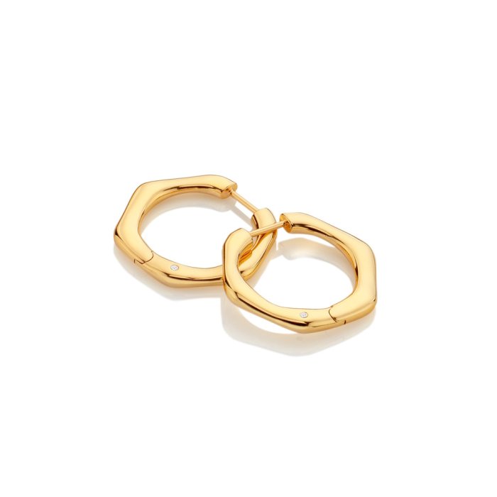 Stříbrné pozlacené náušnice Hot Diamonds x Jac Jossa Soul DE726