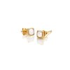 Stříbrné náušnice Hot Diamonds X Gemstones Square DE770