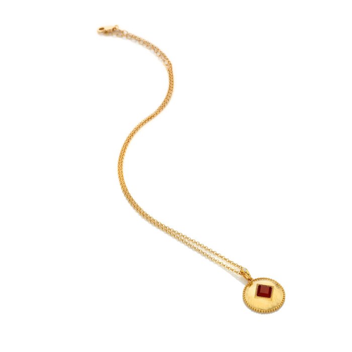 Stříbrný přívěsek Hot Diamonds X Gemstones Coin DP934