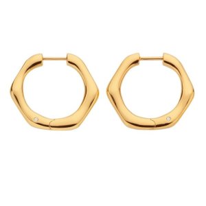 Stříbrné pozlacené náušnice Hot Diamonds x Jac Jossa Soul DE726