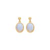 Stříbrné náušnice Hot Diamonds X Gemstones Oval DE776
