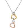 Stříbrný přívěsek Hot Diamonds Trio Triple Heart RG DP836